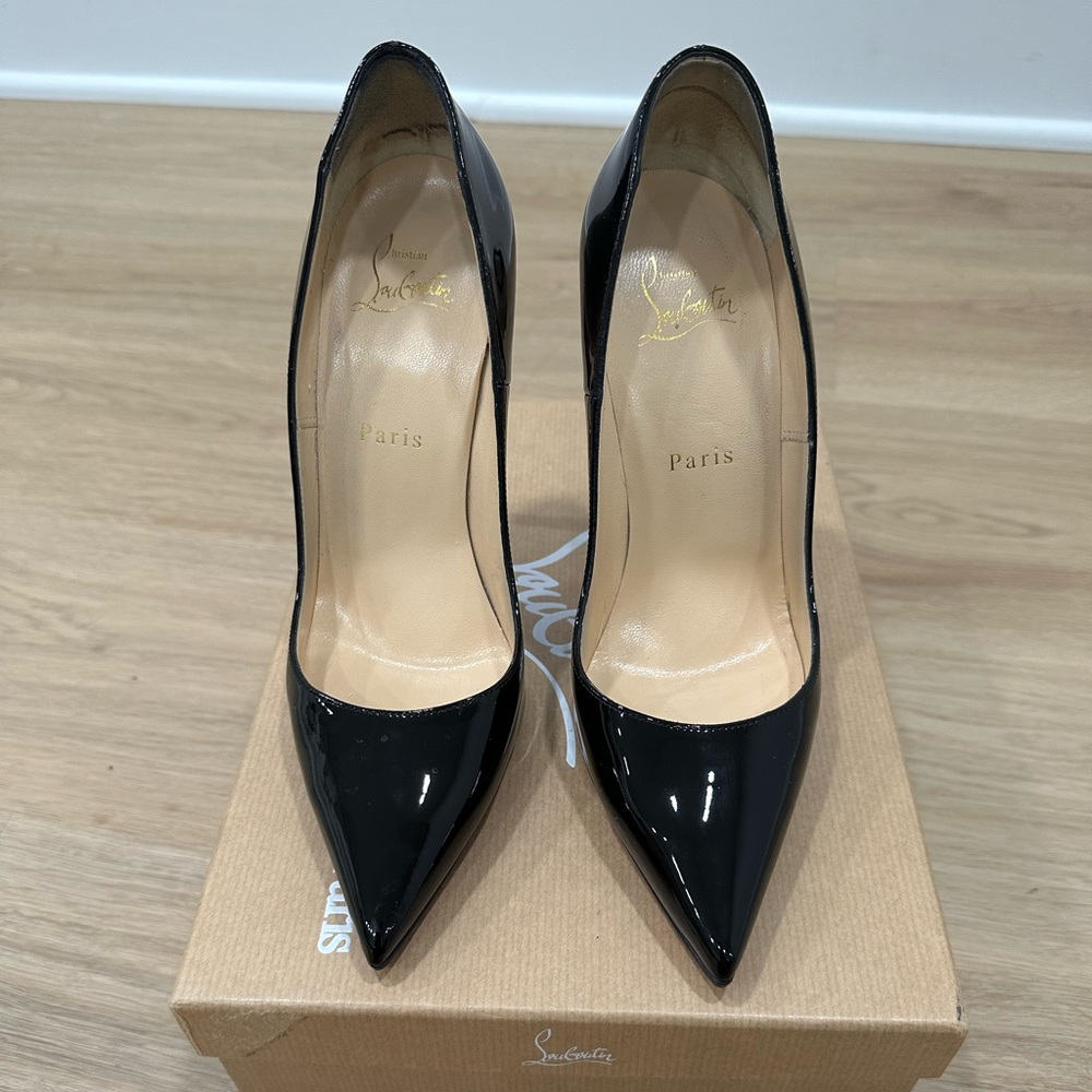 Christian Louboutin Black Patent Leather Heels - Picture 7 of 7